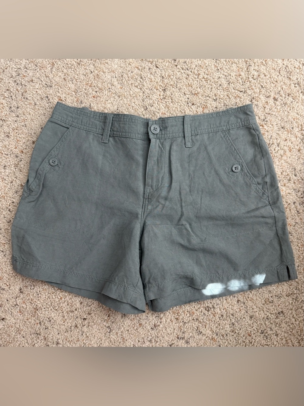 Calvin Klein Jeans Olive Green Flat Front women’s Shorts